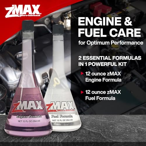 zMAX 51-011 - Engine & Fuel Formula Kit - Easy to Use - Reduces Carbon Build-Up & Lubricates Metal Extending Life of Car or Truck - Runs Efficiently, Improving Gas or Diesel Mileage - 12 oz. Each - size: Engine & Fuel - Single
