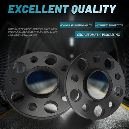IRONTEK 5x112mm Wheel Spacers Compatible or Mercedes-Benz W204 W208 W209(Rear) W216(Rear) AMG C-Class CLK55 CLK320, CLK430 CL500 CLK550,Forged 5 Lug Tuning 12mm Hub Bore 66.56mm 2PCS - size: 5x112-2PCS