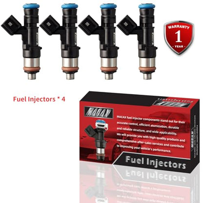 Set of 4 Fuel Injectors 4892844AA FJ1135 Replacement - size: FJ1135