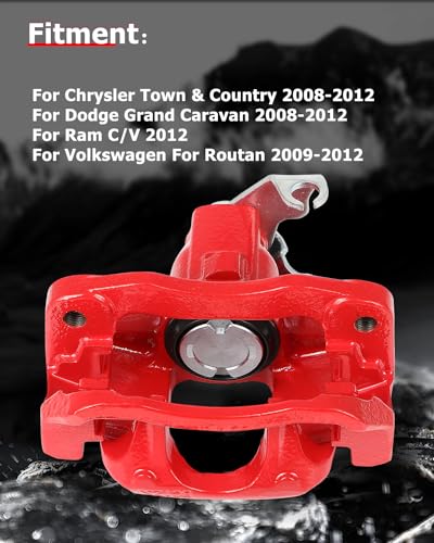 cciyu Rear Left Disc Brake Caliper Assembly 18B5081 With Bracket - size: Rear Left[18B5081]