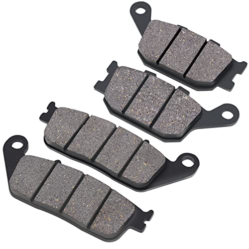 AHL Brake Pads Set for Honda VT1100C2 VT1100 C2 Shadow Sabre 2000-2007 VT 1100 VT1100 C2 Shadow American Classic Ed 1995-1999 VT1100C3 VT1100 C3 Shadow Aero 1998 1999 2000 2001 2002(Semi-metallic) - size: Semi-metallic
