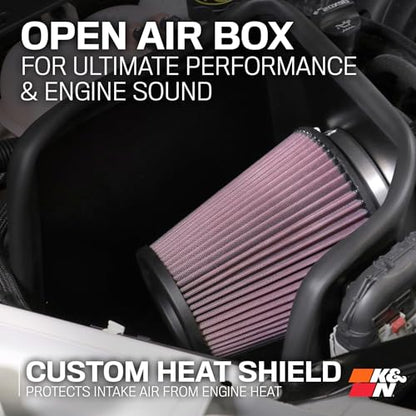 K&N Cold Air Intake System: High-Flow Air Filter, Increase Performance & Towing: Compatible with 1999-2007 Chevy/GMC/Cadillac: Silverado, Suburban, Tahoe, Sierra, Yukon, Escalade, Avalanche, 57-3023-1 - style: 50 State Legal