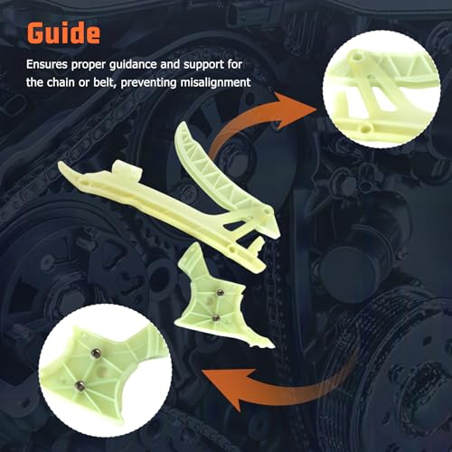 ‎11317584084 Engine Timing Chain Kit Intake&Exhaust Camshaft VVT Gears Suit N20 N26 Engine Applied for 328 428 528 X3 X5 2.0 Aftermarket Parts Replace for 11318648732, 11317516074 - size: Timing Chain Kit&VVT Camshaft Adjuster Gear