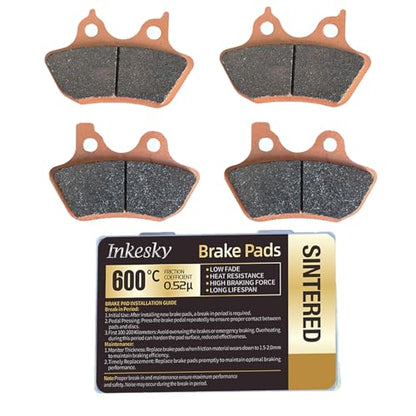 Brake Pads Compatible with Harley Davidson 2000-2007 (2 Sets) - style: Front (2 Sets)