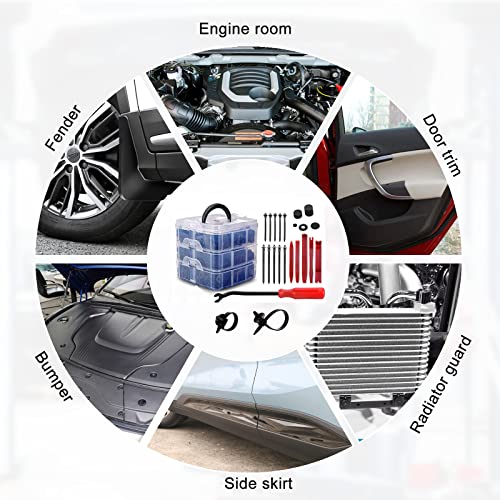 910Pcs Car Push Retainer Clips Plastic Fasteners Kit