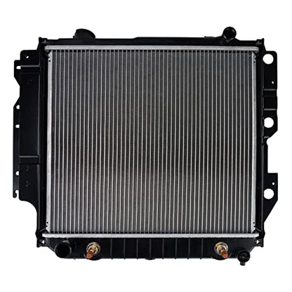 PHILTOP Automotive Replacement Engine Radiator for 1987-2006 Wrangler(w/o Quick Disconnect Fittings) External Transmission Oil Cooler Included - size: 1987-1995 1997-2006 Wrangler