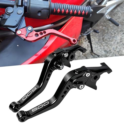 Motorcycle Brake Lever for Ninja 500 2024 2025 Adjustable Gear Motorcycle Brake Lever & Clutch Lever for Ninja500 Original Install No Cutting, Ninja 500 Accessories Black