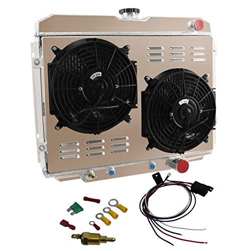 3Row Radiator Shroud Fan Relay For 1967-1970 FORD MUSTANG/MERCURY COUGAR V8 24"