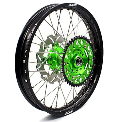KKE 18'' 21'' Enduro Spoked Wheels For KAWASAKI KX125 / KX250 1993-2002 Discs Complete Rims Set