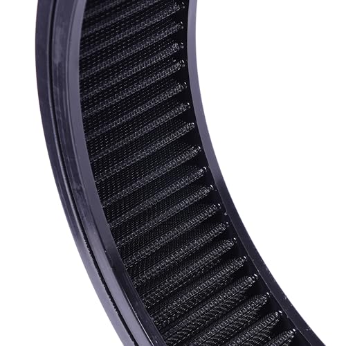 14"x3" Round Air Cleaner Filter Element High Flow (Black) - size: 14" x 3" Black