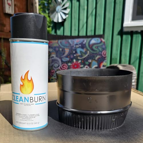 High Heat Stove Paint - Ideal for Stoves, High Temp Black Spray Paint with Flat Finish