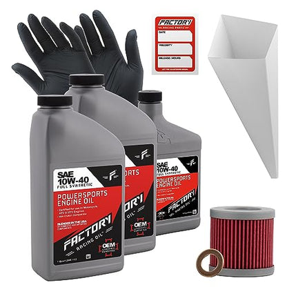 Factory Racing Parts Oil Change Kit compatible with Suzuki LT-Z400 ATV