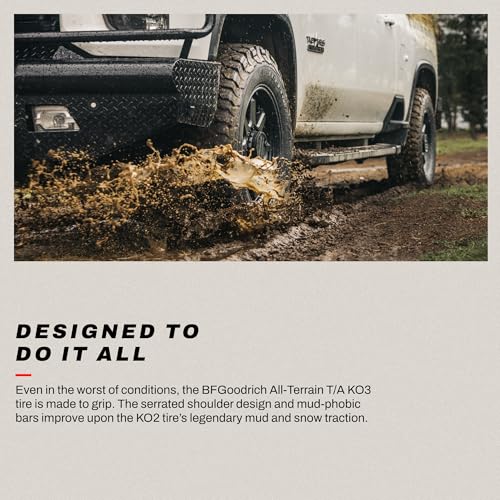 BFGoodrich All-Terrain T/A KO3 Car Tire for Light Trucks, SUVs, and Crossovers, LT275/70R18/E 125/122S - size: LT275/70R18/E 125/122S