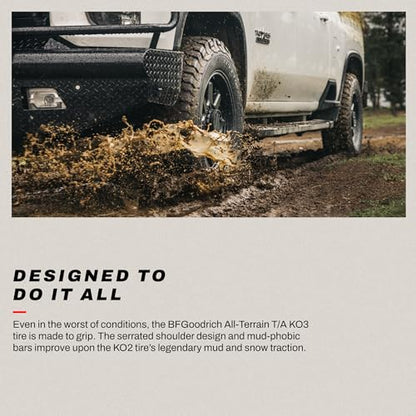 BFGoodrich All-Terrain T/A KO3 Car Tire for Light Trucks, SUVs, and Crossovers, LT275/65R18/E 123/120S - size: LT275/65R18/E 123/120S