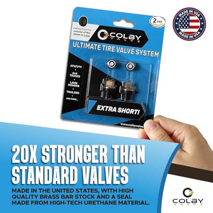 Colby Valve Ultimate Extra Short Metal Tire Valve Stems Replacement Kit - size: Extra Short