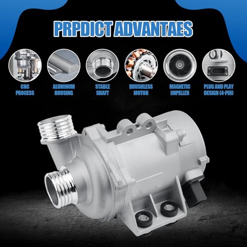 11517546994 Electric Engine Water Pump Compatible with BMW X3 Z4 X5 328i 323i 128i 528i OEM# 11517563183 11517586924 11517586925 59660 - size: 11517563183 Water Pump