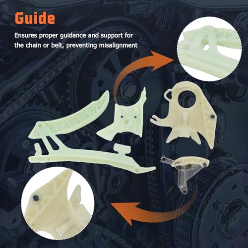 N26 N20 Oil Pump Timing Chain Kit & Camshaft Sprockets Fits for 328 428 528 X3 X5 2.0 N26 N20 Engine Aftermarket Parts - size: Timing Chain Kit&Oil Pump Kit&Camshaft Adjuster