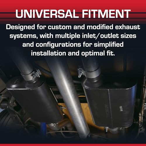Flowmaster 40 Series Chambered Muffler – 2.50" Offset In / 2.50" Offset Out - color: Offset In / Offset Out