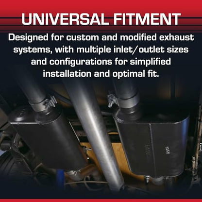 Flowmaster 40 Series Chambered Muffler – 2.50" Offset In / 2.50" Center Out - color: Offset In / Center Out