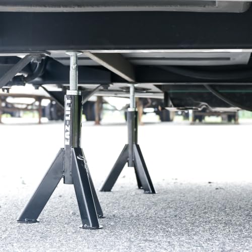 Camco Eaz-Lift Telescopic RV Jack, Set of 2 - Adjustable from 16-inches to 30-inches - Constructed of Durable Steel & Powder Coated - Features a 6,000 lb. Load Capacity - 48864 - style: Ships in Own Container