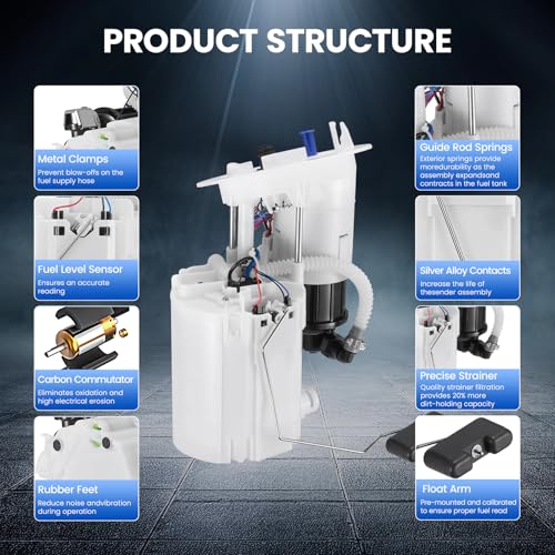 E8880M Fuel Pump Module Assembly Compatible with Audi A4 A5 Quattro