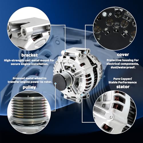 WorldCraft 12V 220A Alternator for Fit Mercedes E350 S350 GL350 ML350 3.0L Diesel - size: 0-121-813-120