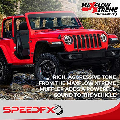 MaxFlow Xtreme Axle Back Performance Exhaust System Jeep Wrangler JK 2012-2018