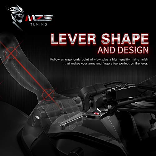 MZS Black Brake Clutch Levers for SV650 SV650S DL650 Vstrom Katana 600 750 - color: Black, size: SV650/SV650S/DL650/GSX600F/GSX750F