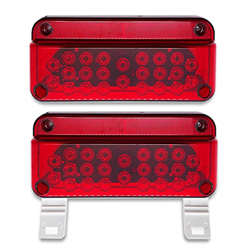 LED Trailer Tail Lights, Stop Brake Turn Lights with License Plate