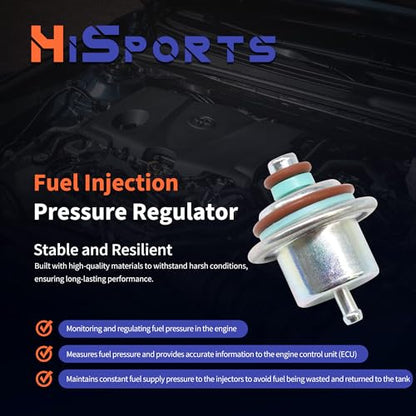HiSport 88894360 Fuel Injection Pressure Regulator 3.5Bar 89017382 - size: HSFPR71582