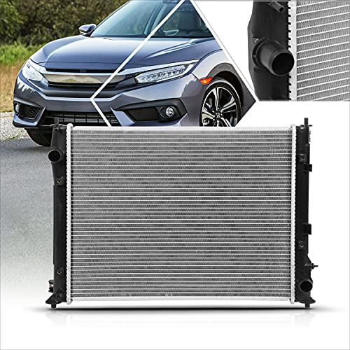 DPI-13583 OE Factory Style Aluminum Core Radiator Compatible with 16-19 Honda Civic 2.0L AT/MT - color: 16-19 Honda Civic 2.0L AT MT