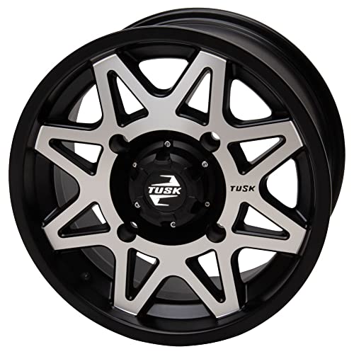 4/156 Tusk Tintic Wheel 14x7 5.0 + 2.0 Machined/Black For Yamaha Wolverine RMAX2 1000 Sport 2022-2025