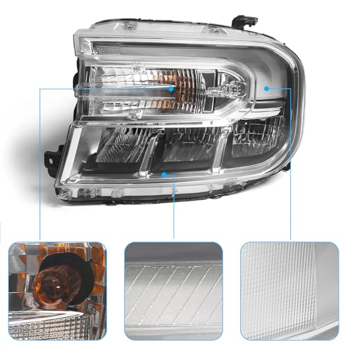Headlight Assembly for Ford Maverick w/LED DRL 2022 2023 2024 LH - color: Left
