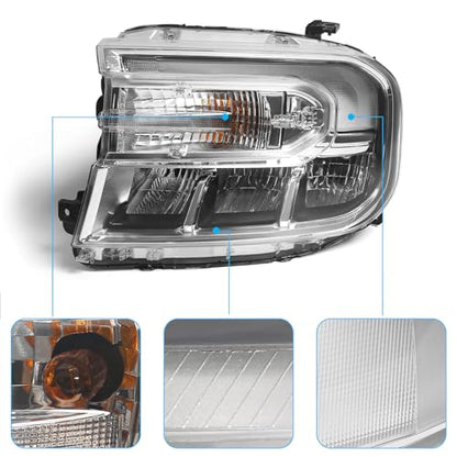 Headlight Assembly for Ford Maverick w/LED DRL 2022 2023 2024 LH - color: Left