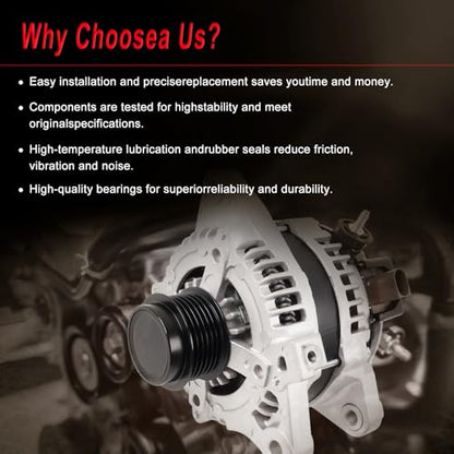Alternator compatible with 2014-2019 Corolla 1.8L L4 - size: 2014-2019 Corolla