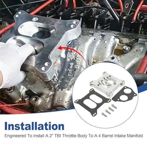 For Holley Edelbrock Carburetor to TBI Intake Manifold Adapter