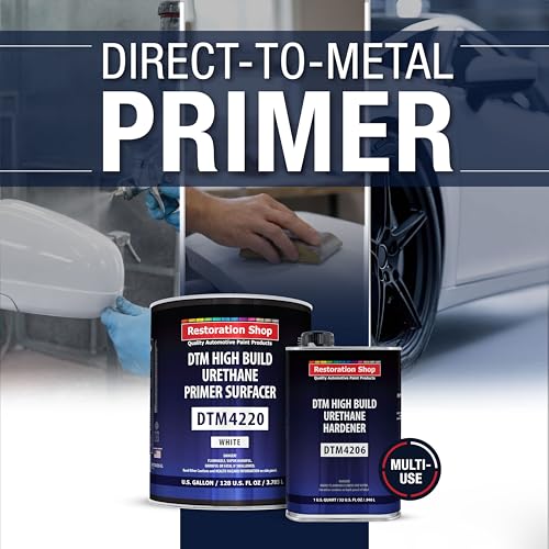 1.25 Gallon 2K High Build Primer Automotive Paint Kit - 1 Gal. White - color: White, size: 128 Fl Oz (Pack of 1)