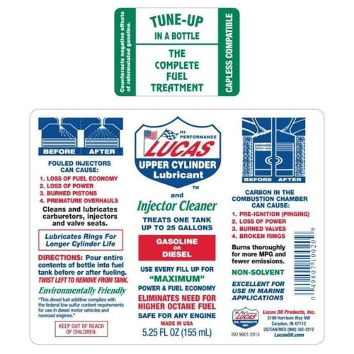 Lucas Oil 10013 Fuel Treatment - 1 Gallon (Pack of 4)