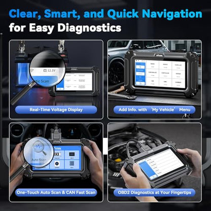 XTOOL D5S OBD2 Scanner, 16 Resets, Engine ABS SRS Transmission Scan Tool