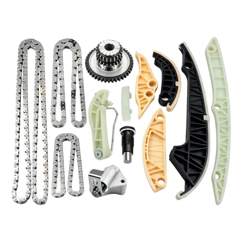 Engine Piston Timing Chain Kit Replacement for 2008-2011 VW Jetta Tiguan GTI Beetle Passat Audi A3 TT 2.0L Part# 06H109469T, 06H109469AD, 06D109611H, 06D109601M, 06H107065AM