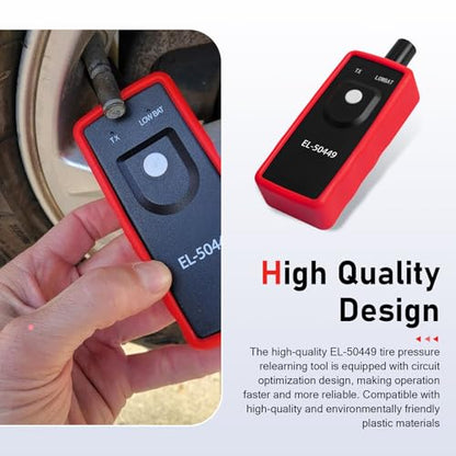 EL-50449 Car TPMS Relearn Tool, TPMS Activation & Relearn Tool, Portable Tire Pressure Monitor Sensor Reset Device, Compatible with Ford F150 F250 Fusion Edge Lincoln Mercury (Black)