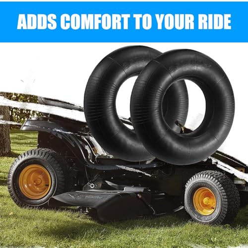 (2 PACK) 4.10/3.50-4 Inner Tube with TR-87 Bent Valve Stem,Replacement for Hand Trucks, Dolly, Lawn Mowers, Wheelbarrows, Generators, Utility Carts - size: 4.10/3.50-4