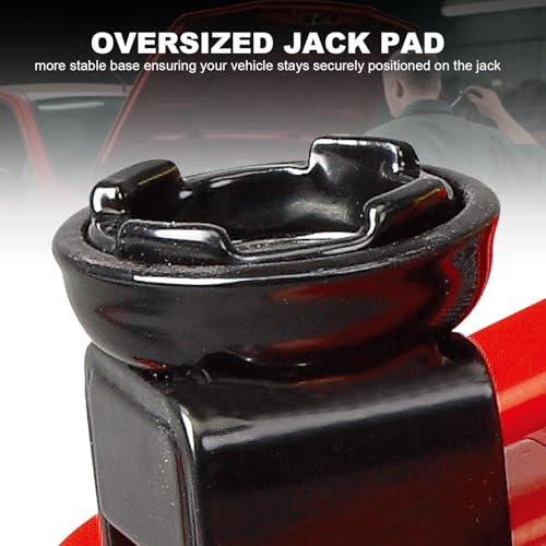 BIG RED 2 Ton Hydraulic Floor Jack, 4000 lbs Capacity Low Profile Trolley Service Jack with 5.2"-13.3" Lifting Range, Heavy Duty Steel Car Jack for Sport Utility Vehicle, Cars, Red - size: 2 Ton (4,000 lb) Floor Jack