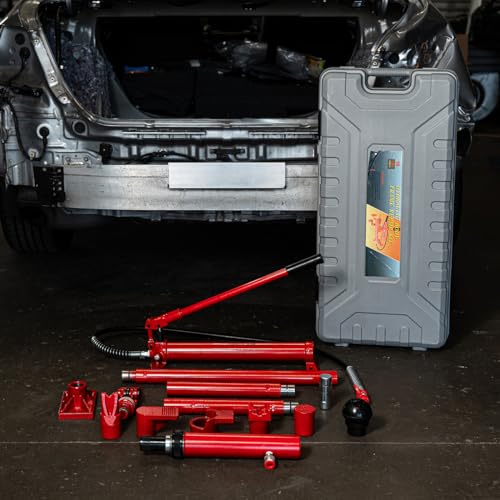 Stark 10 Ton Porta Power Hydraulic Jack Ram Automotive Car Autobody Frame Repair Tool Equipment with Case