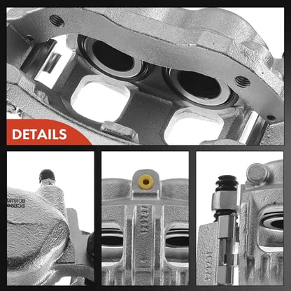 A-Premium Front Disc Brake Caliper with Bracket - style: with 7700 lb GVW Left and Right