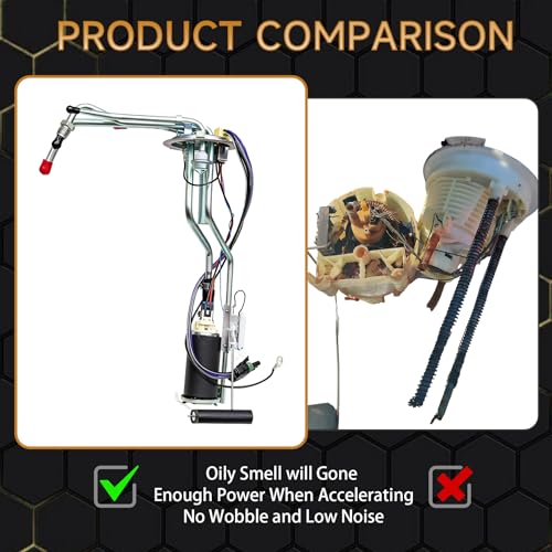 Fuel Pump Compatible with Chevrolet Chevy GMC Pickup C1500 C2500 C3500 K1500 K2500 K3500 5.0L 5.7L 7.4L V8 4.3L V6 1996-1997 Replace E3622S with Seal Ring - color: E3622S