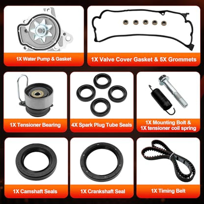 Timing Belt Kit With Water Pump Fit For 2001-2005 Honda Civic Engine - size: TCK312