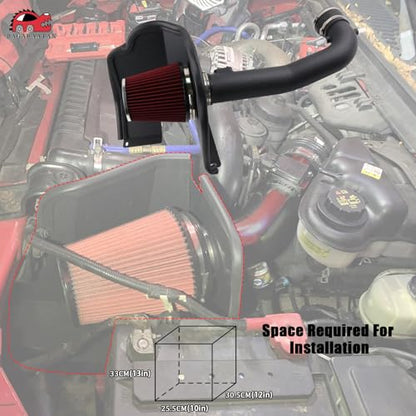 Cold Air Intake for 2014-2019 Chevy/GMC/Cadillac 5.3L 6.2L V8 BK - color: 14-20 Chevy/GMC/Cadillac 5.3L 6.2L V8-BK