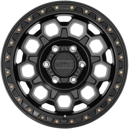 KMC TREK 17X8 6X1205.29 20mm SATIN BLACK - KM54578077720 - color: SATIN BLACK, size: 17X8, 6X120, 5.29, 20mm