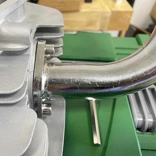 New 420cc Exhaust Header Pipe with Female Threaded - color: Silver